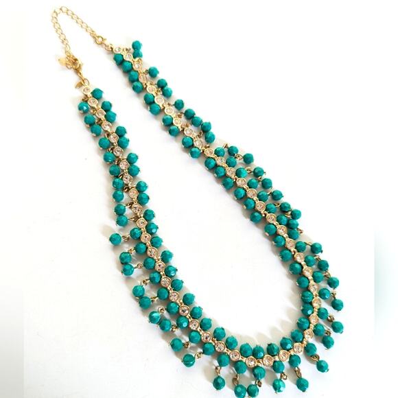 Vintage Avon Signed NRT Rhinestone ChaCha Dangle Movement Bauble Necklace - Picture 5 of 5